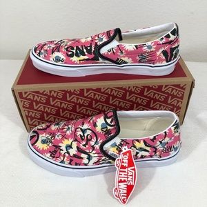 Cassic Slip On Vans Floral Unisex Sneakers NWT